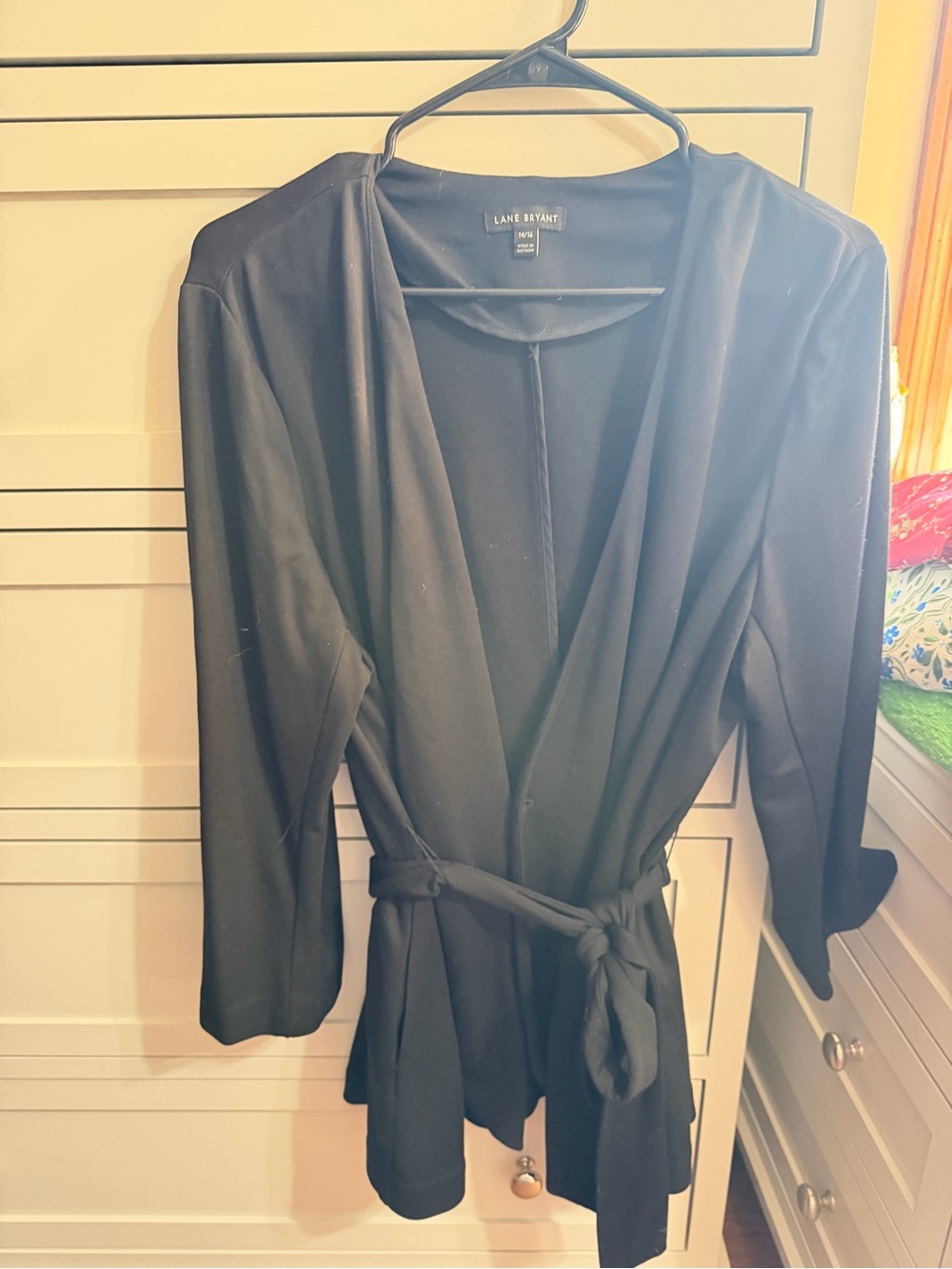 🖤 Lane Bryant Black Belted Blazer – Size 14/16